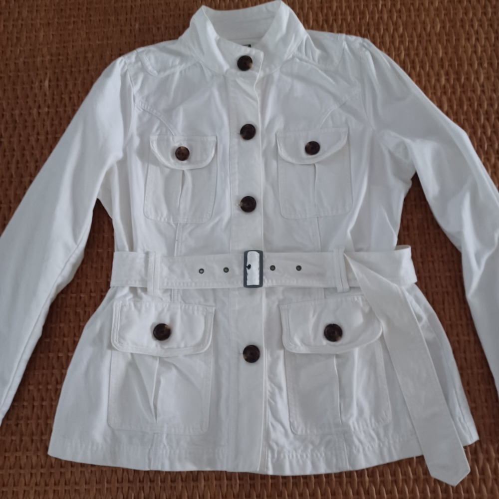 Converse White Utility Belted Jacket